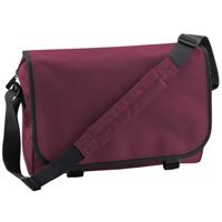 Bagbase Schoudertas - bordeaux rood - 41x31x12 cm - 15L - aktetas - volwassenen - polyester - school Bagbase Schoudertas - bordeaux rood - 41x31x12 cm - 15L - aktetas - volwassenen - polyester - school