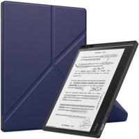Lunso Kobo Elipsa 2E hoes (10 inch) - Origami sleepcover - Donkerblauw