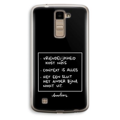 Mijn Motto's: LG K10 (2016) Transparant Hoesje