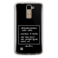 Mijn Motto's: LG K10 (2016) Transparant Hoesje