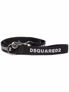 DSQUARED2 laisse pour chien à logo imprimé - Noir