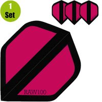 Raw100 Zone Dartflights - Roze