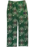 Needles pantalon de jogging à motif géométrique - Vert