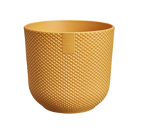 Jazz rond mini 11 cm amber geel bloempot elho - Elho