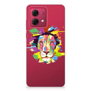 Motorola Moto G84 Telefoonhoesje met Naam Lion Color