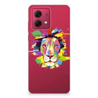 Motorola Moto G84 Telefoonhoesje met Naam Lion Color - thumbnail