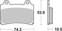 BREMBO Remblokken, voor de moto, Road Gesinterd Metaal 07YA17SP