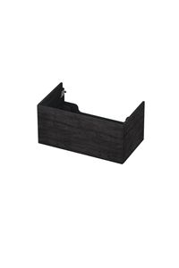 INK wastafelonderkast 1 lade greeploos push to open hout decor 80x45x38cm, houtskool eiken