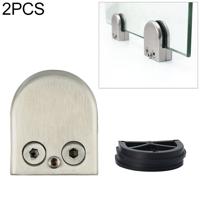 2 stuks 8-12mm platte bodem matte gepolijst 304 RVS vaste clip reling glas hout Layer Board klembeugel
