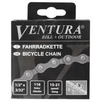 Ketting 6/7 speed Ventura 1/2 x 3/32" 116 schakels - inclusief sluitschakel