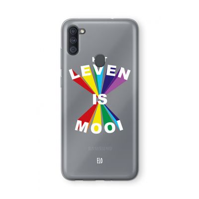Het Leven Is Mooi: Samsung Galaxy A11 Transparant Hoesje