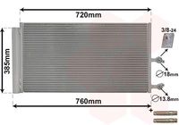 Condensor, airconditioning 59005194