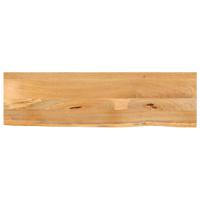 Tafelblad met natuurlijke rand 110x40x2,5 cm massief mangohout - thumbnail