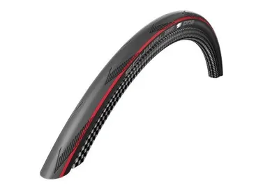 Buitenband Schwalbe One V-Guard 28 x 1.00" / 25-622 vouwbaar - zwart/rode streep