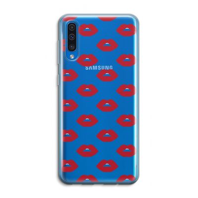 Lips: Samsung Galaxy A50 Transparant Hoesje