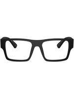 Prada Eyewear logo-engraved square-frame glasses - Noir