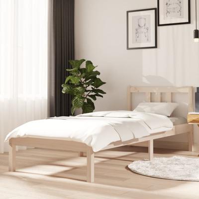 Bedframe massief hout 75x190 cm
