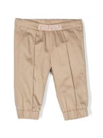 Versace Kids pantalon fuselé à détail Greca - Tons neutres - thumbnail