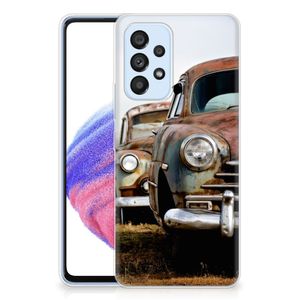 Samsung Galaxy A53 5G Siliconen Hoesje met foto Vintage Auto