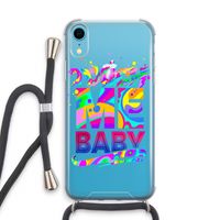Touch Me: iPhone XR Transparant Hoesje met koord