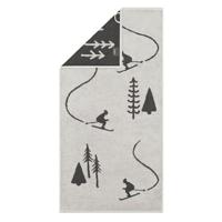 Cawö Cawö Winter Edition 6272 Douchelaken 70x140 platin/basalt