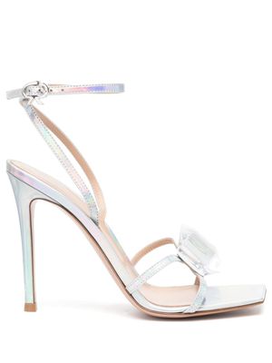 Gianvito Rossi escarpins à effet holographique 115 mm - Argent
