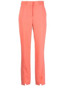 Balmain pantalon en laine vierge à coupe fuselée - Orange