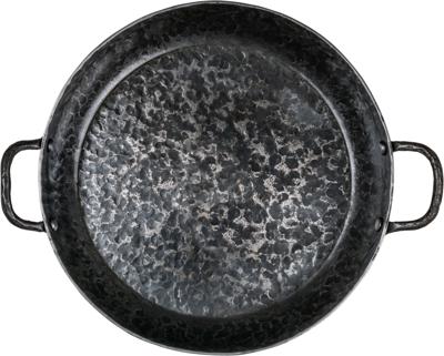 Forged Staal Koekenpan met 2 handvatten Carbonstaal - Geschikt voor BBQ - ø 24 cm