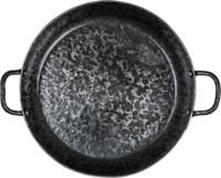 Forged Staal Koekenpan met 2 handvatten Carbonstaal - Geschikt voor BBQ - ø 24 cm