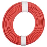 Donau Elektronik 175-010 Draad LiY 1 x 0.75 mm² Rood 1 stuk(s)