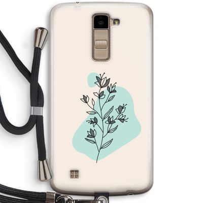 Violets are blue: LG K10 (2016) Transparant Hoesje met koord