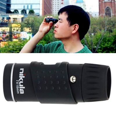 Nikula 7 * 18 draagbare professionele High Times High Definition dubbele Focus Zoom monoculaire Pocket telescoop