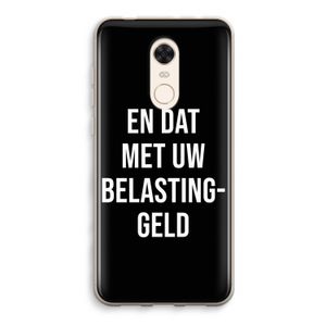 Belastinggeld - Zwart: Xiaomi Redmi 5 Transparant Hoesje