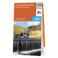 Wandelkaart - Topografische kaart 345 OS Explorer Map Lammermuir Hills - thumbnail