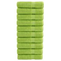 VidaXL Handdoeken solund 10 st 600 g/m² 50x100 cm appelgroen
