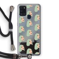 King Kylie: Samsung Galaxy A21s Transparant Hoesje met koord