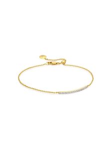 Monica Vinader bracelet GP Skinny Short Bar Diamond