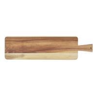 Home Deco Factory Serveerplank - acacia hout - 60x20 cm - rechthoek - borrelplank/kaasplank