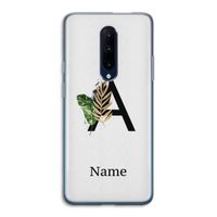 Charcoal Flora: OnePlus 7 Pro Transparant Hoesje