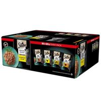 SHEBA Delicacy Gevogelte-aroma's in gelei - nat kattenvoer - 80x 85 g