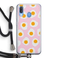 Dancing eggs: Samsung Galaxy A40 Transparant Hoesje met koord