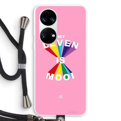 Het Leven Is Mooi: Huawei P50 Transparant Hoesje met koord