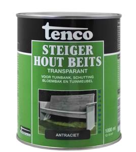 Steigerhoutbeits antraciet 1l verf/beits - Tenco