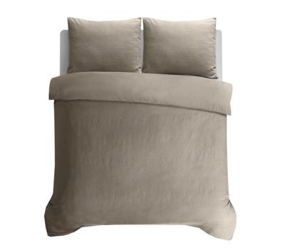 Sleeptime Leaves 3D Taupe/Grijs 240 x 200/220 cm