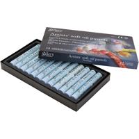 Gallery Oliepastel, L: 7 cm, d 11 mm, dikte 11 mm, lichtgrijs, 12 stuk/ 1 doos Gallery Oliepastel, L: 7 cm, d 11 mm, dikte 11 mm, lichtgrijs, 12 stuk/ 1 doos