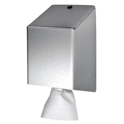 Poetspapierdispenser Euro Products universeel medium zilver 438990