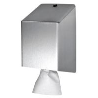 Poetspapierdispenser Euro Products universeel medium zilver 438990