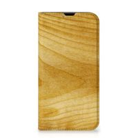 iPhone 13 Pro Book Wallet Case Licht Hout