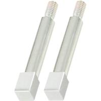KS Tools 450.0187 Vierkante adapter, 10 mm, verpakking van 2 stuks, verchroomd