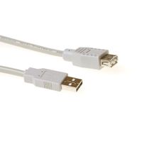 ACT SB2198 USB-A 2.0 | Male/USB-A Female | Ivoor | 50 cm ACT SB2198 USB-A 2.0 | Male/USB-A Female | Ivoor | 50 cm